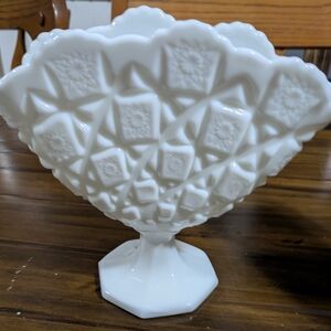 Elegant White Pedestal Bowl